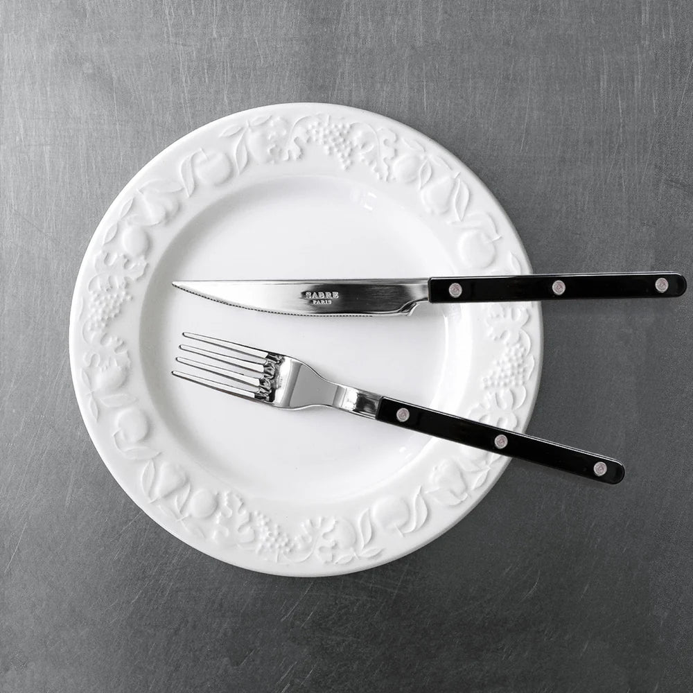 Gabel Bistrot aus Edelstahl Schwarz