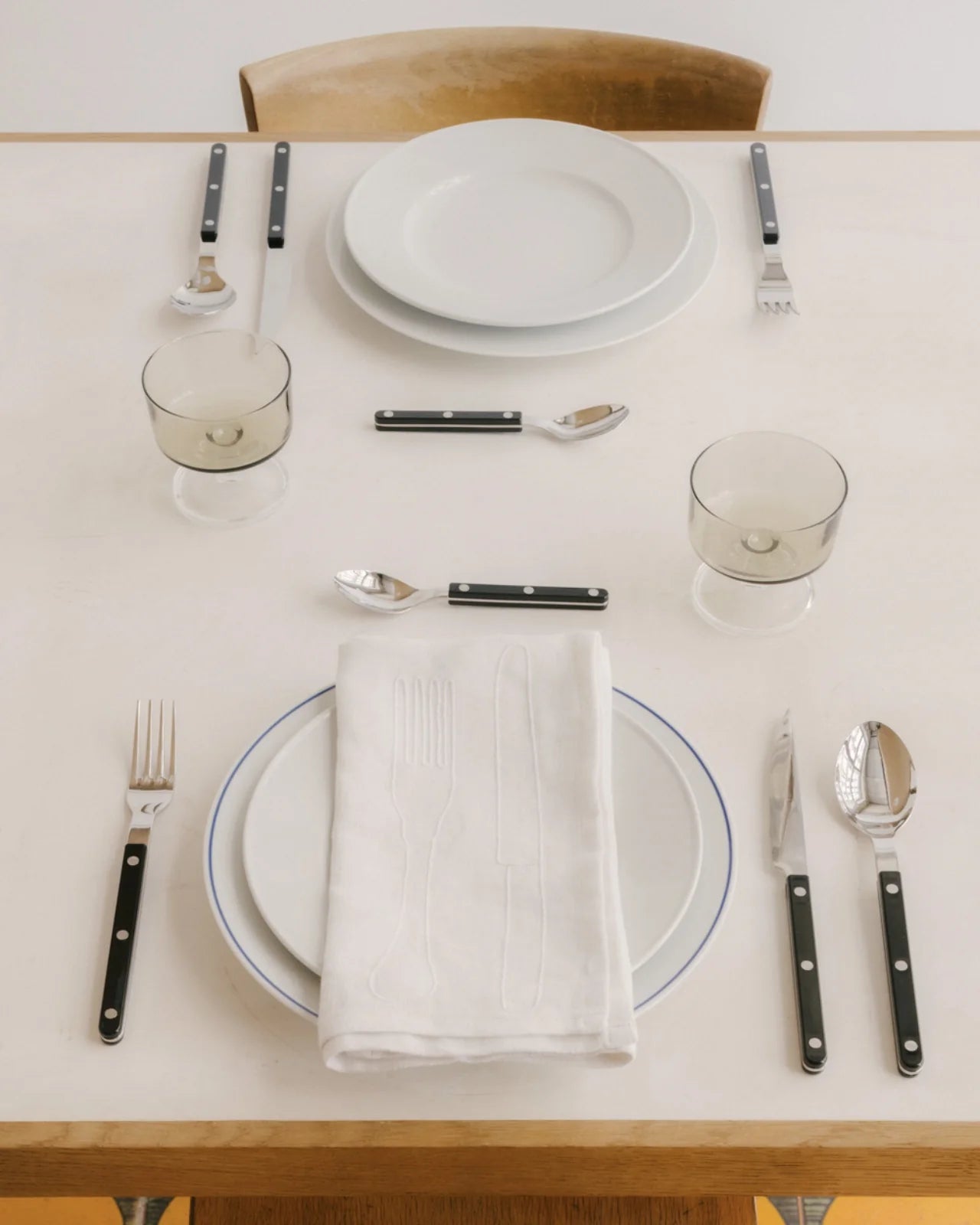 Tafelmesser Bistrot aus Edelstahl Schwarz