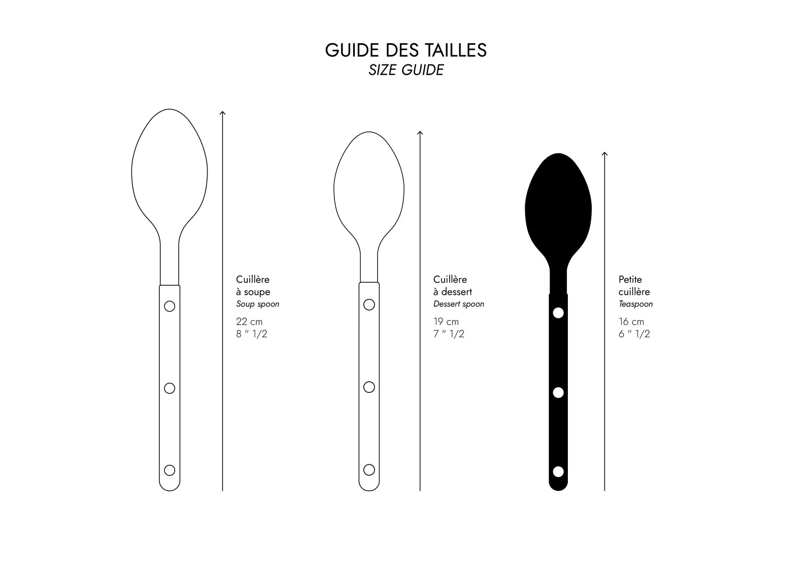 Teelöffel Bistrot aus Edelstahl Elfenbein