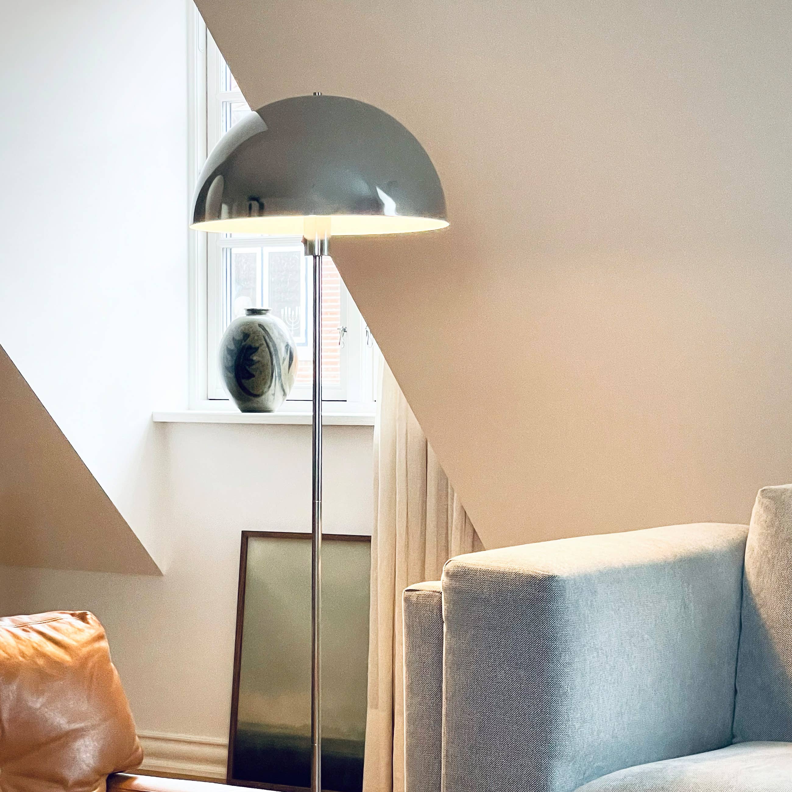 Stockholm Chrom-/Marmor-Stehlampe - GUNDT HOME