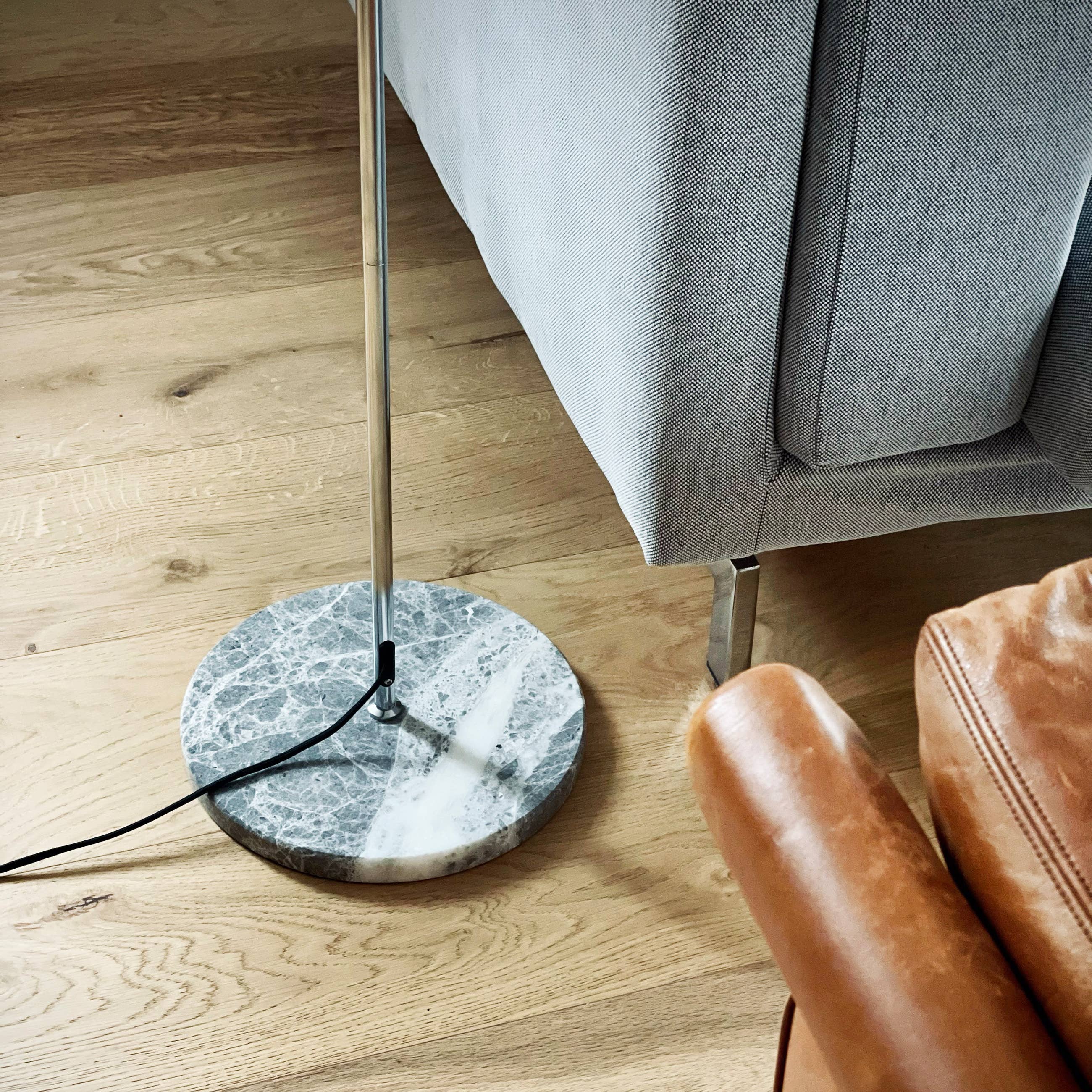 Stockholm Chrom-/Marmor-Stehlampe - GUNDT HOME