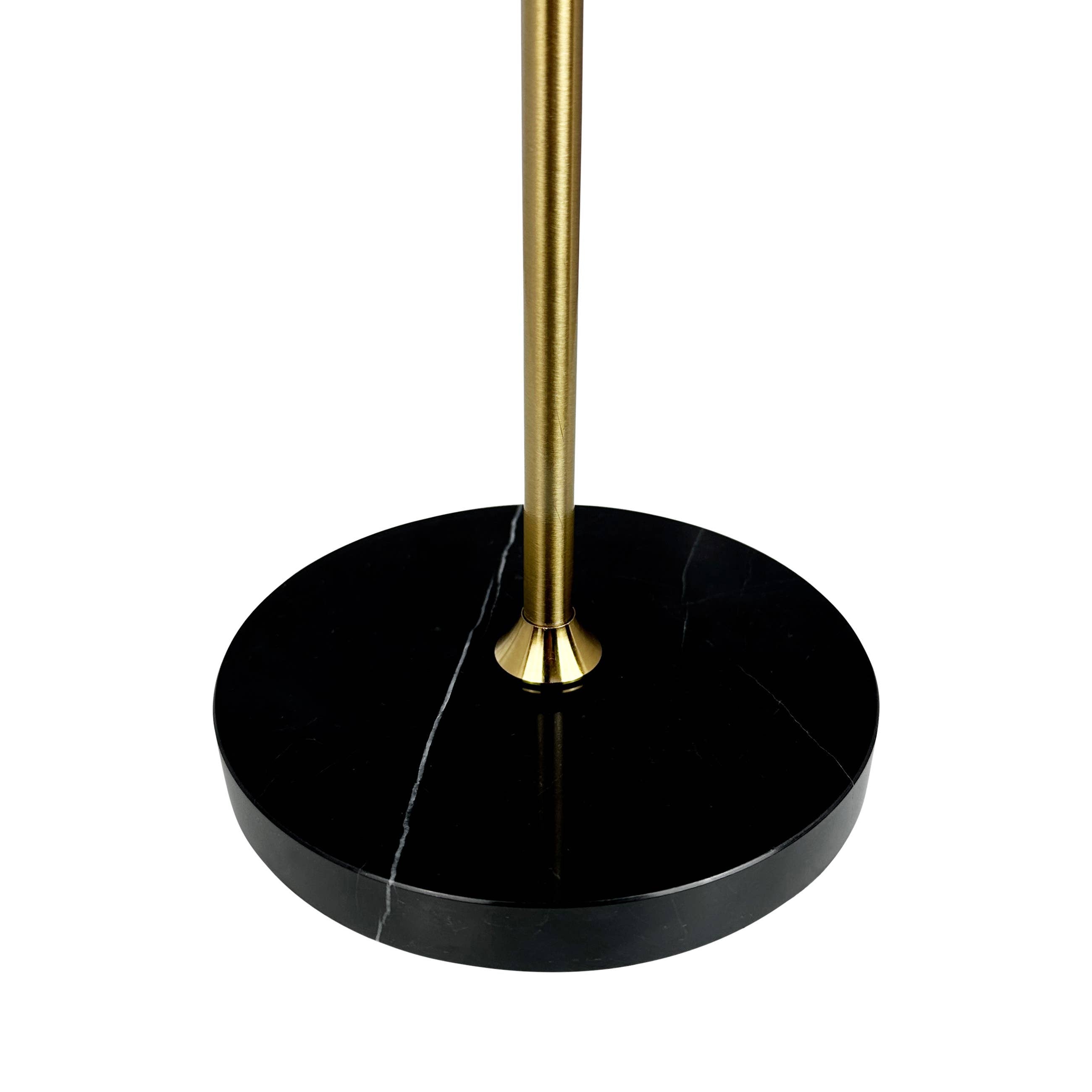 MOONLIGHT LED wiederaufladbare Tischlampe schwarz, messing, marmor - GUNDT HOME