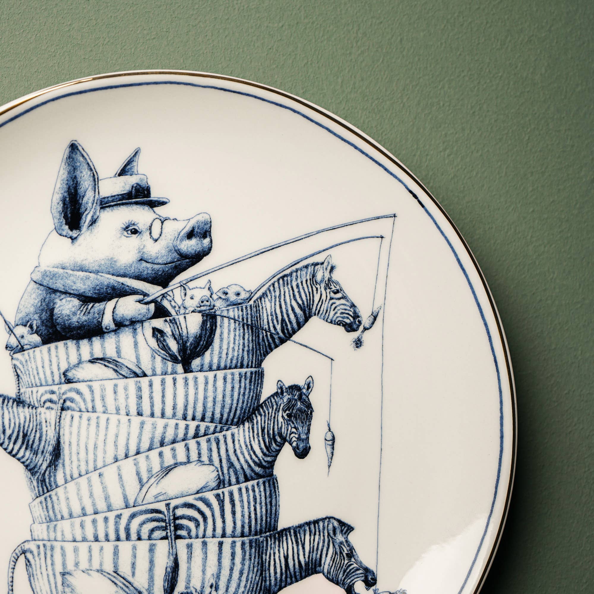 Wandteller Redmer Hoekstra Zebra - GUNDT HOME