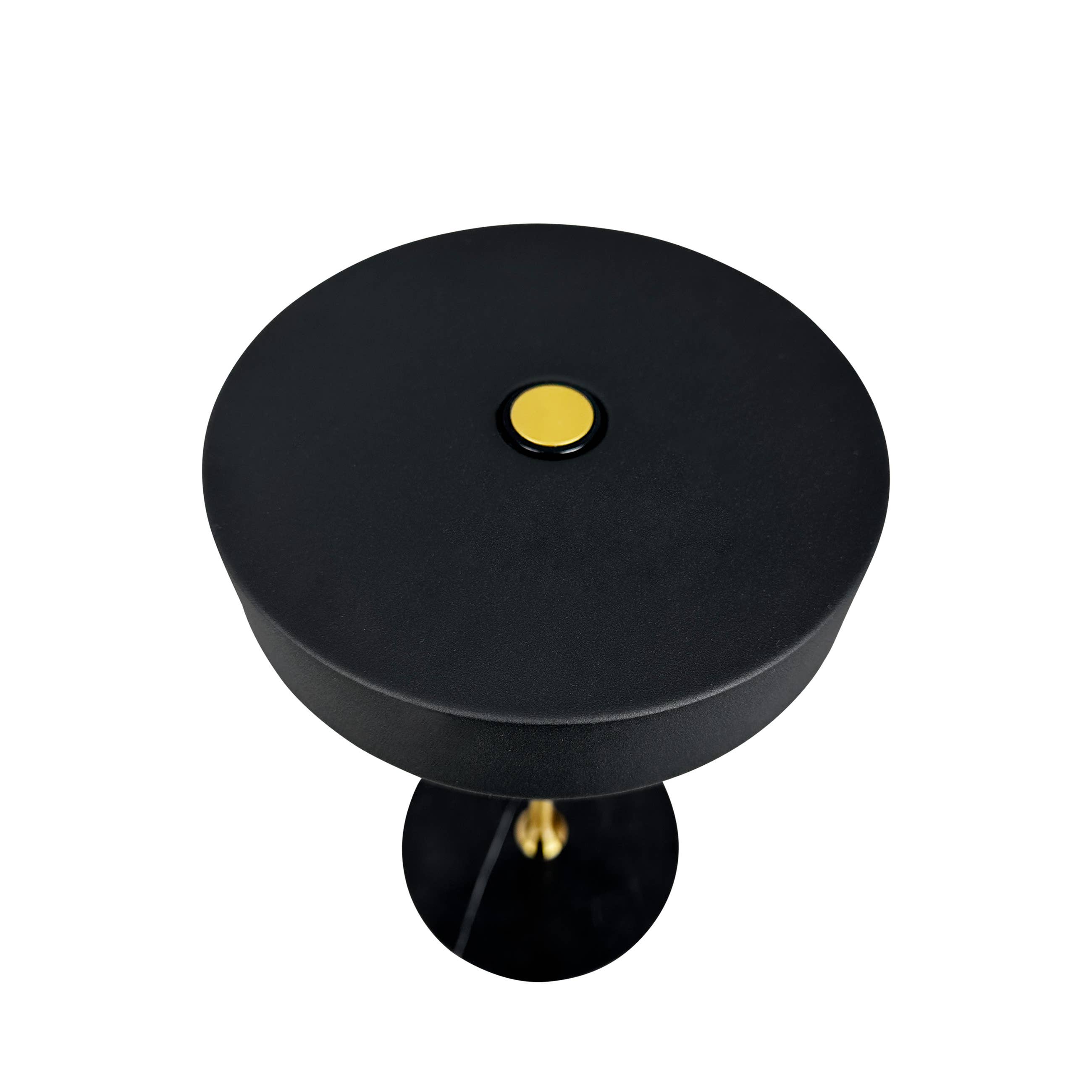 MOONLIGHT LED wiederaufladbare Tischlampe schwarz, messing, marmor - GUNDT HOME