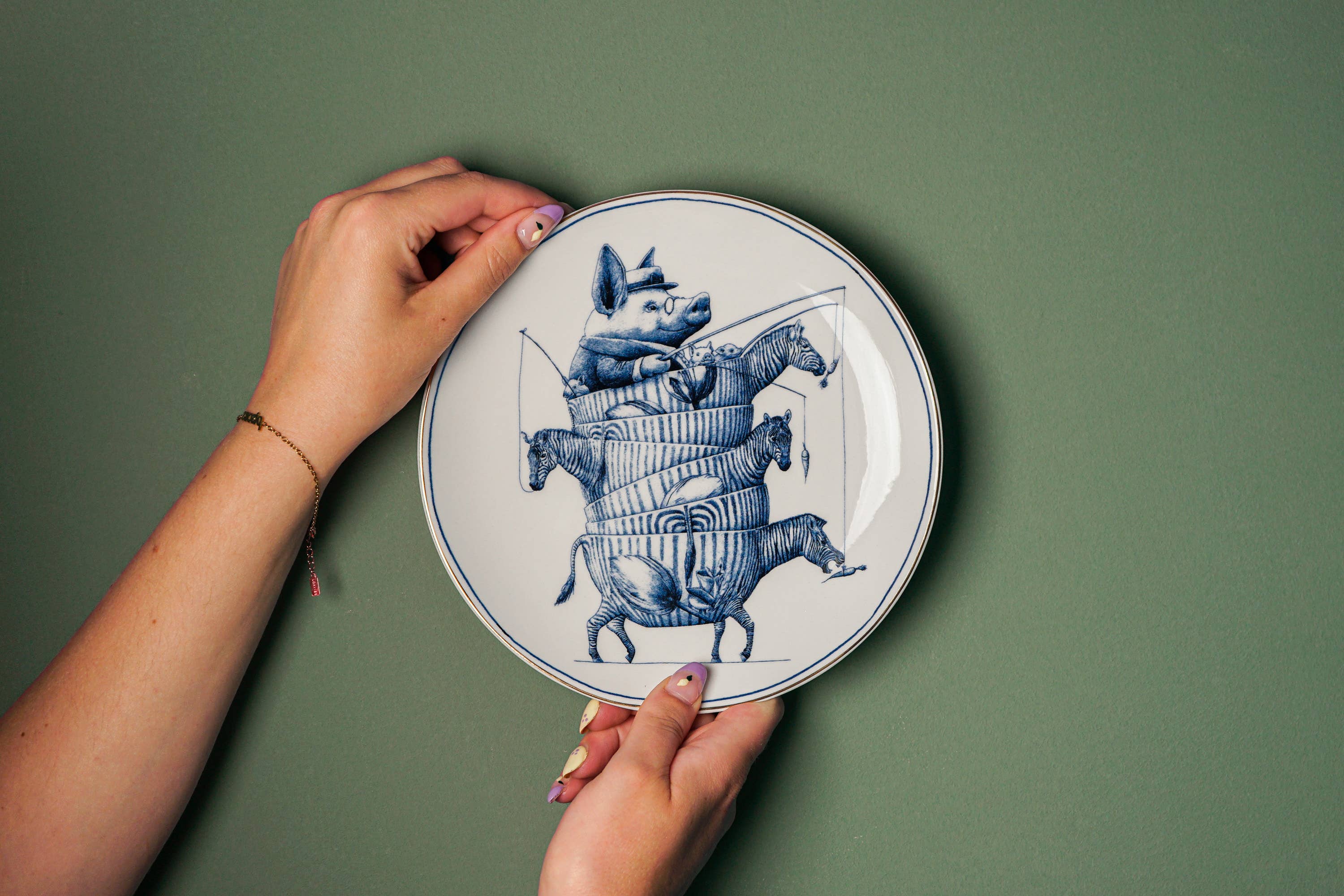 Wandteller Redmer Hoekstra Zebra - GUNDT HOME