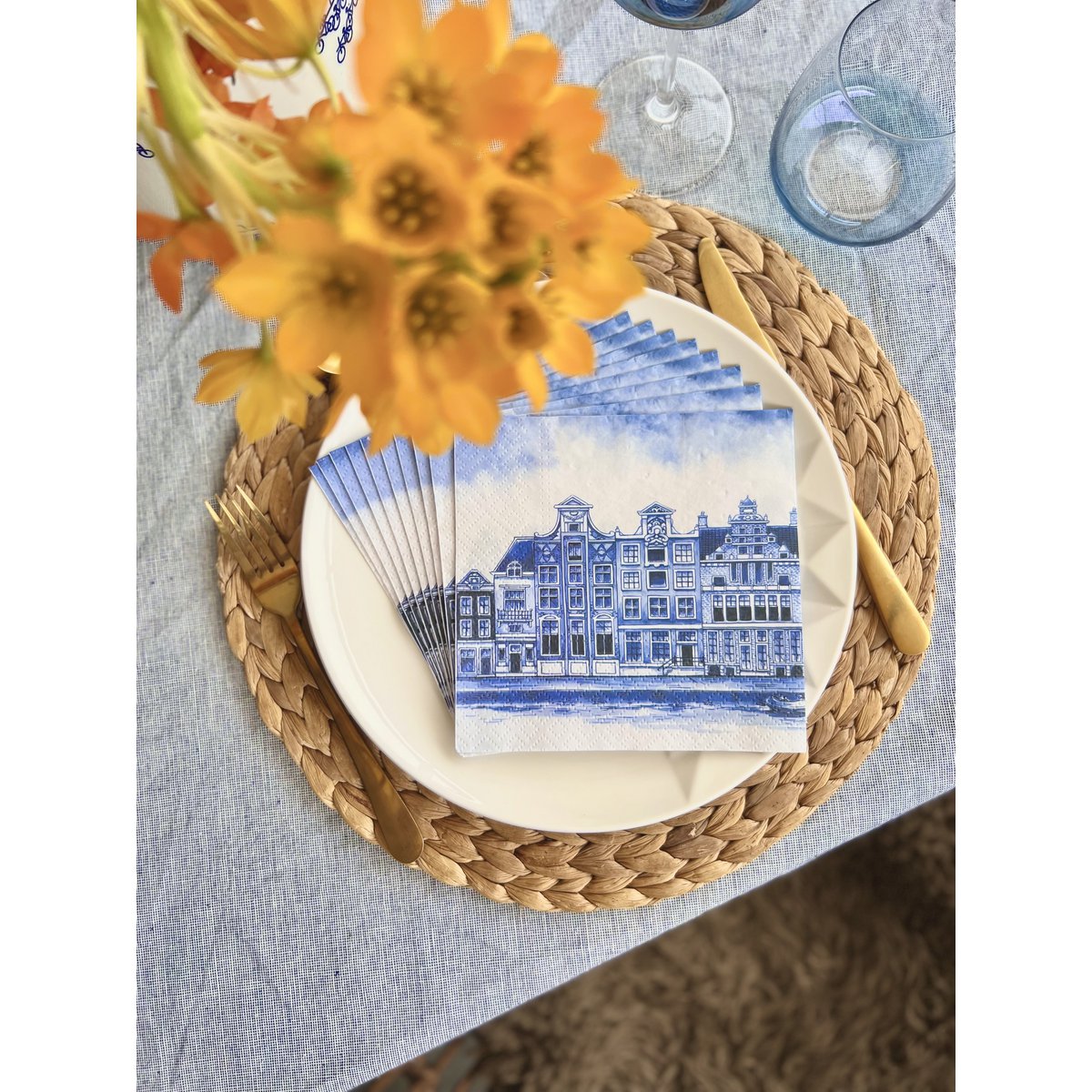 Papierservietten Häuser - GUNDT HOME