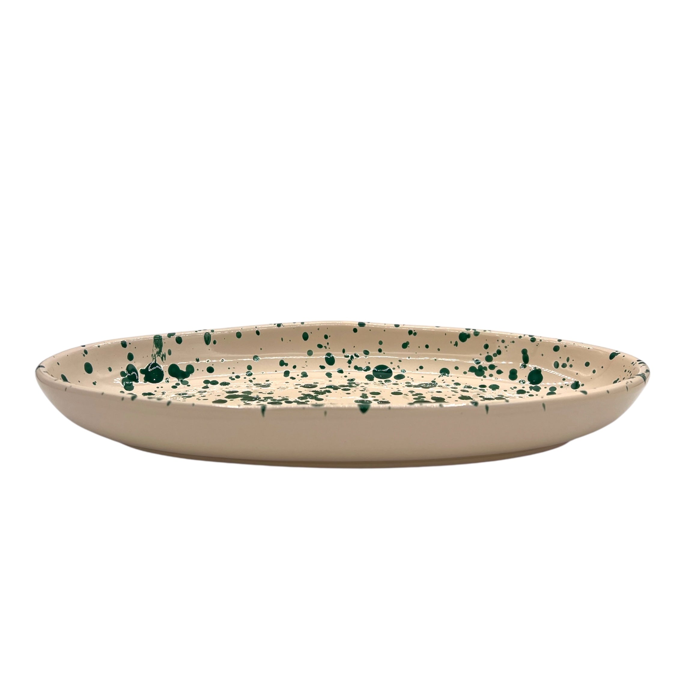 Serviceschale oval Spruzzi Grün - GUNDT HOME