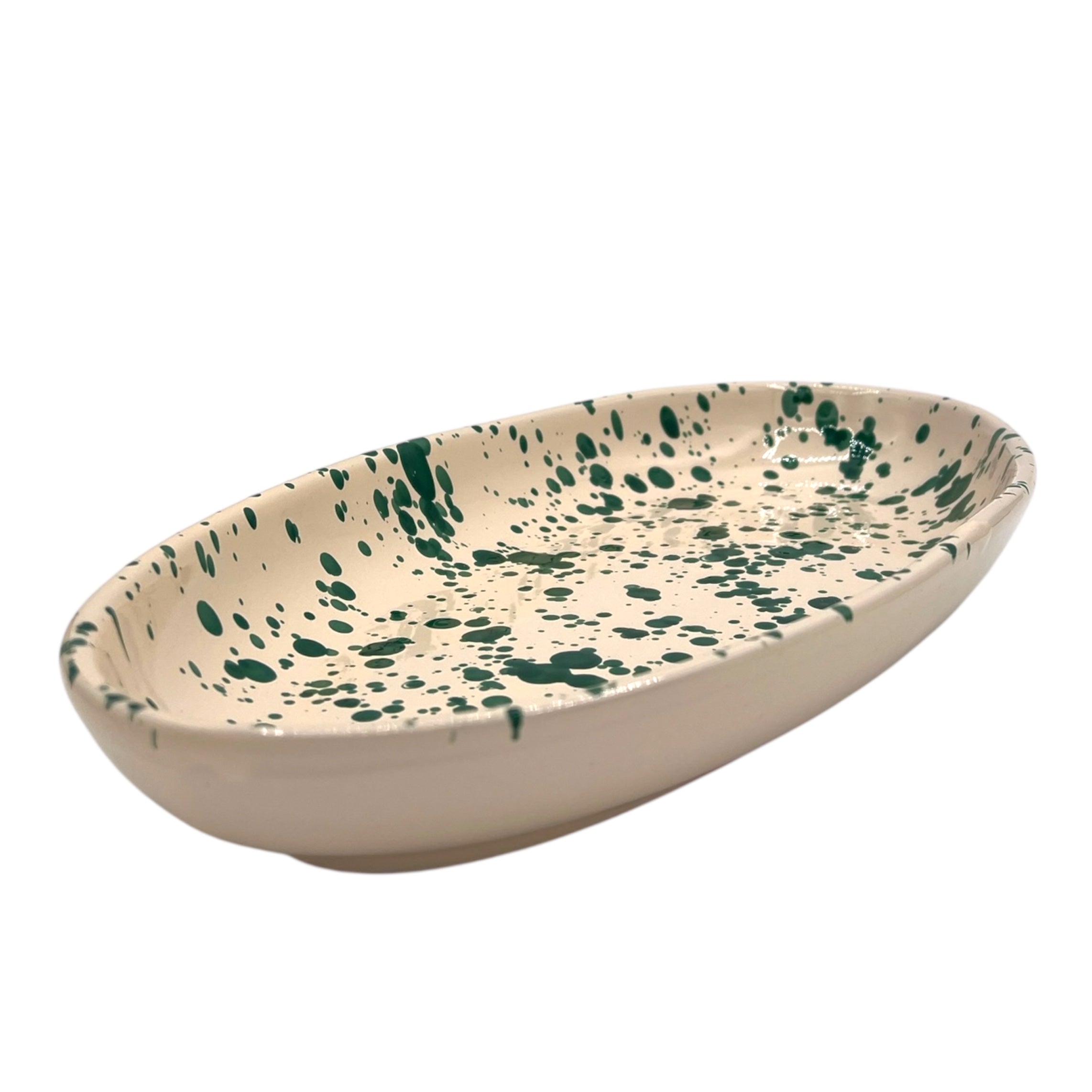 Serviceschale oval Spruzzi Grün - GUNDT HOME