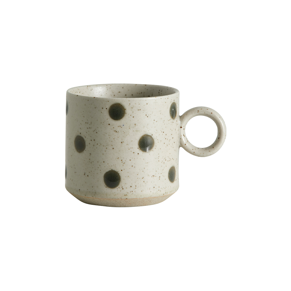 Grainy Tasse sand / grün - GUNDT HOME