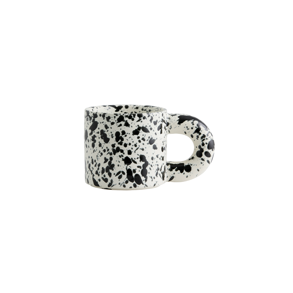 Jose Tasse schwarz/weiß splash - GUNDT HOME