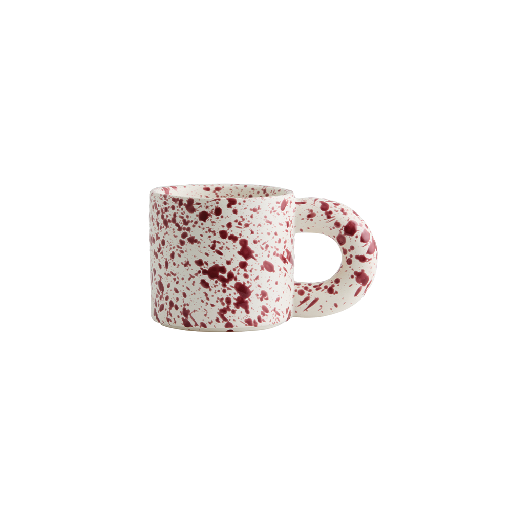 Jose Tasse rot/weiß splash - GUNDT HOME