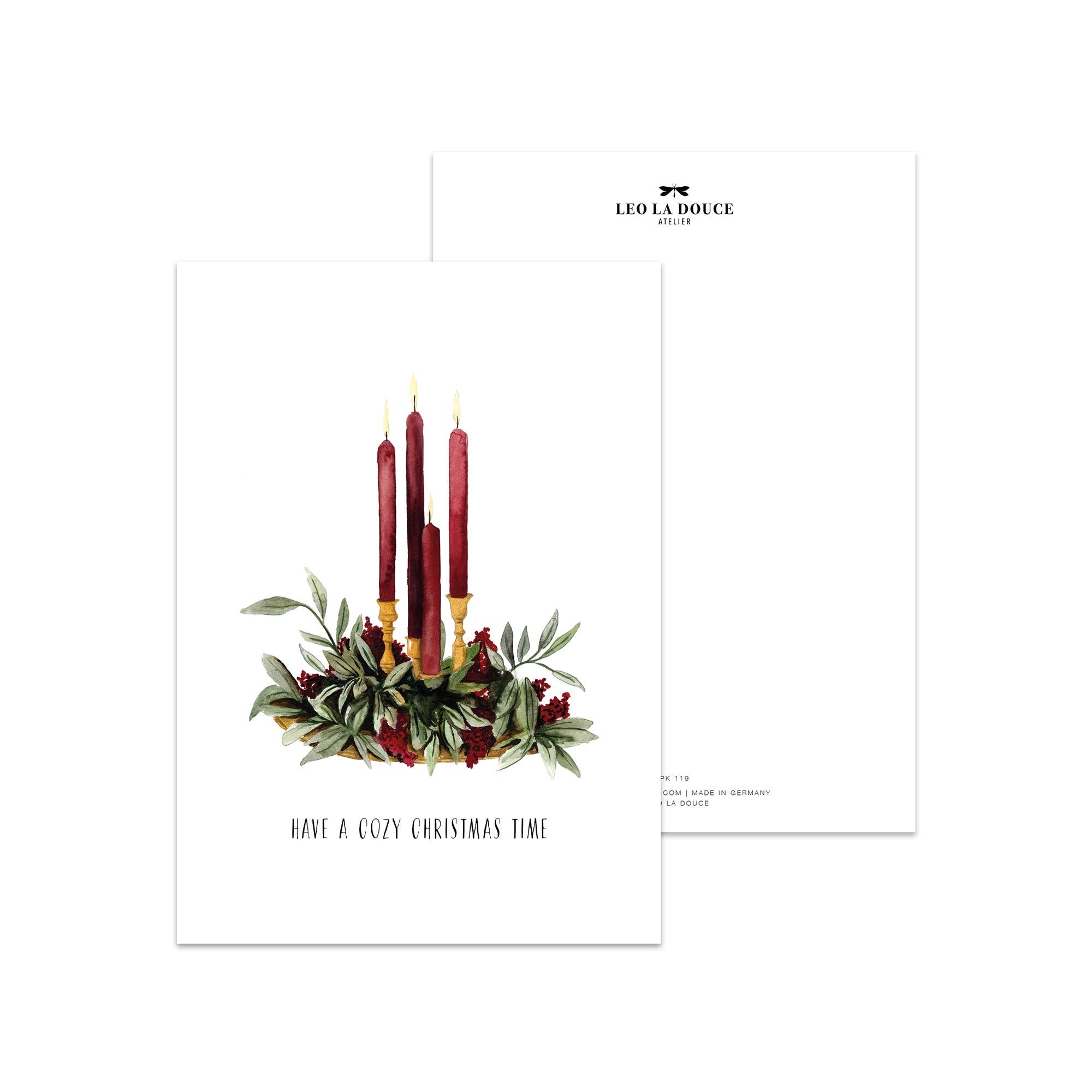 LEO LA DOUCE Postkarte - Have a cozy christmas - GUNDT HOME