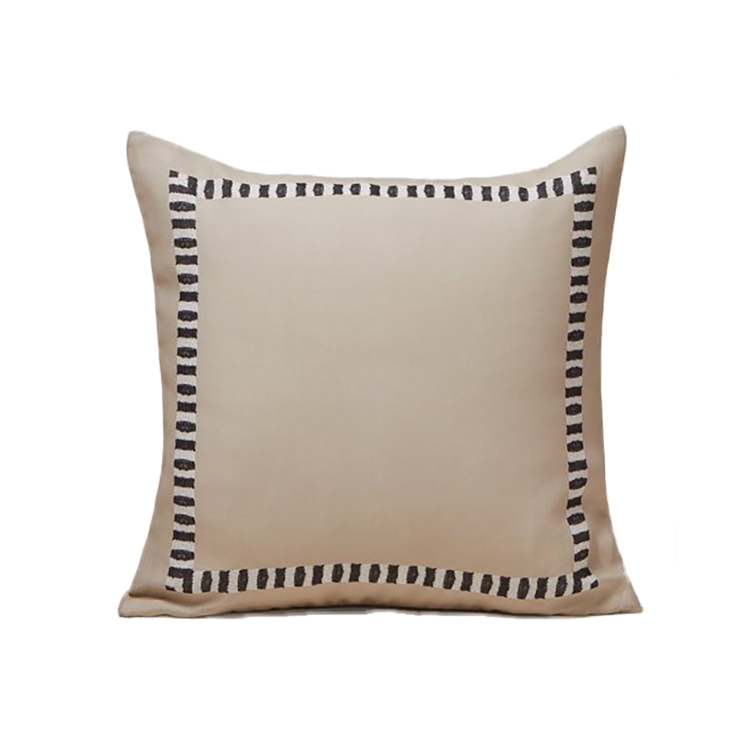 Indri Kissenhülle beige / schwarz - GUNDT HOME
